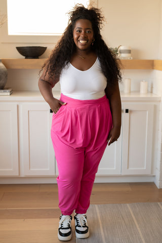Bottoms The Motive Slouch Jogger in Hot Pink