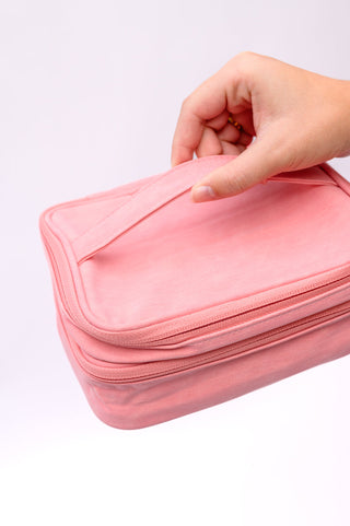 Home & Decor Travel Cord Organizer Case in Pink