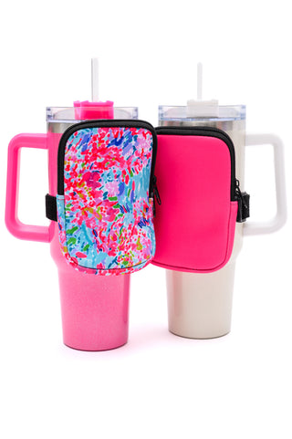 Accessories Tumbler Zip Pouch Sets in Assorted Colors