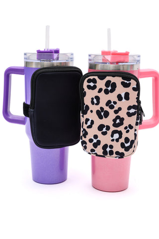 Accessories Tumbler Zip Pouch Sets in Assorted Colors