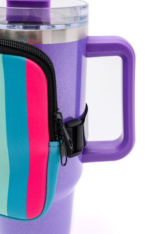 Accessories Tumbler Zip Pouch Sets in Assorted Colors