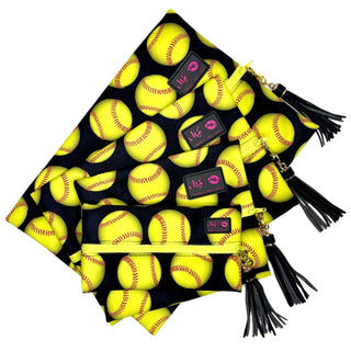 Makeup Junkie Bags Sports Fan Softball Black