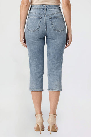Women's Premium Stretch Side Slit Capri