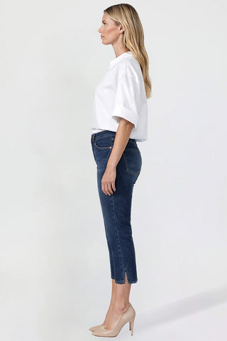 Women's Premium Stretch Side Slit Capri