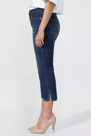 Women's Premium Stretch Side Slit Capri