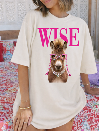 Wise A*s Crystal Graphic Tee