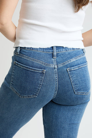 Women's Premium Stretch Cropped Slim Straight
