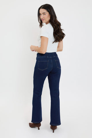 Women's 3-Button Bootcut Jeans