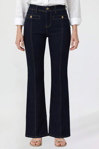 Women's Pin Tuck Bootcut Jeans