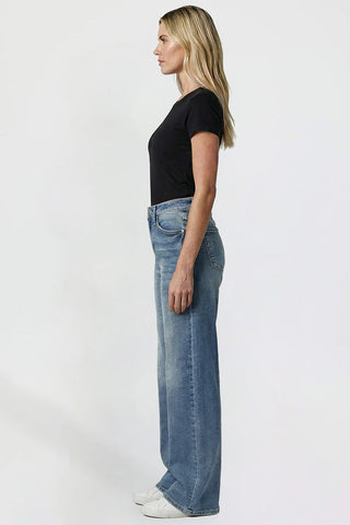 Women's Kayla High Rise Premium Stretch Wide Leg Jeans