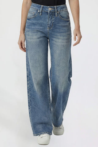 Women's Kayla High Rise Premium Stretch Wide Leg Jeans