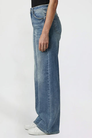 Women's Kayla High Rise Premium Stretch Wide Leg Jeans