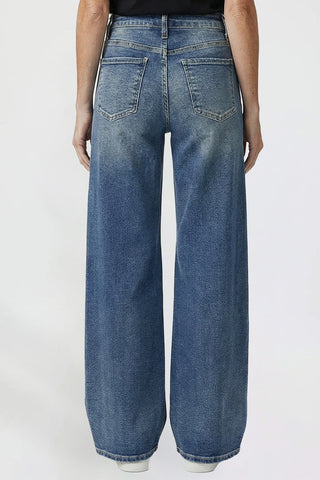 Women's Kayla High Rise Premium Stretch Wide Leg Jeans