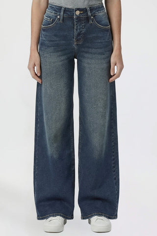 Women's Kayla High Rise Premium Stretch Wide Leg Jeans