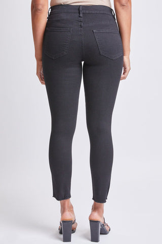Women's Skinny With Front Seam and Slit Detail High Rise Lifestyle Collection Jeans