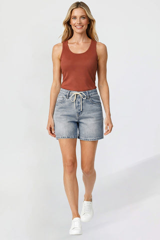 Women's Relaxed Tie Front Shorts