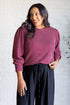 When the Sun Goes Down Mineral Wash Ribbed Knit Top in Wine - Pirates and Pearls Boutique