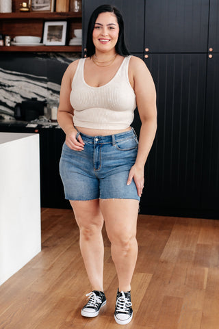 Denim Willa High Rise Cutoff Shorts