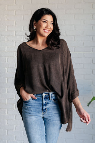 Tops Wishy Washy Mineral Washed Oversized Top