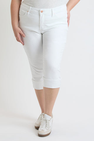 Women's Plus Premium Stretch Cuff Essential Capri