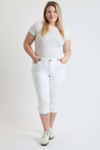 Women's Plus Premium Stretch Cuff Essential Capri