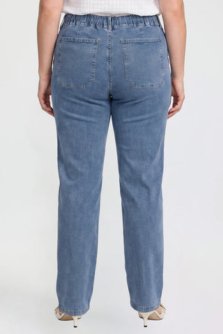 Women's Tie Front Wide Leg Jeans