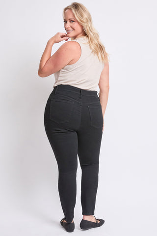 Women's Plus High Rise Basic 5 Pocket Skinny Jeans