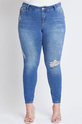 Women's Plus Size Sustainable WannaBettaButt Mid Rise Skinny Jeans