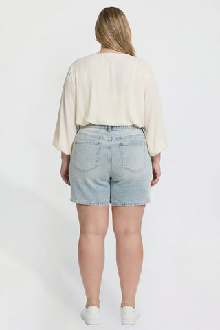 Women's Plus Luxe Tie Front Shorts