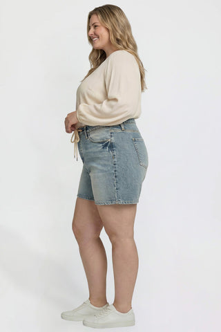 Women's Plus Luxe Tie Front Shorts