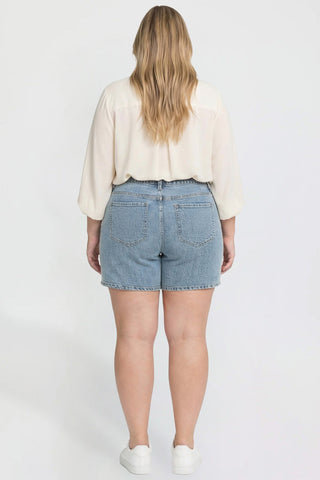 Women's Plus Luxe Tie Front Shorts