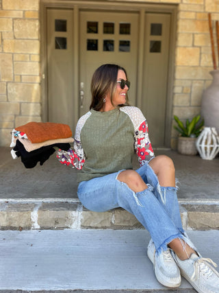Womens Aston Patchwork Blouse in Four Colors