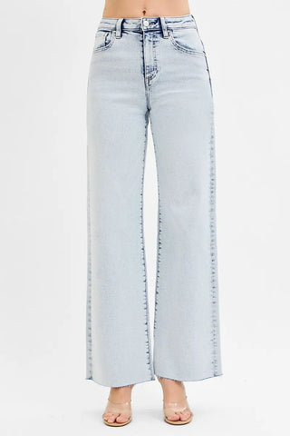 RISEN Full Size High Rise Wide Leg Jeans Plus Size