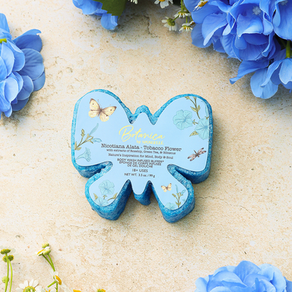 Body Wash Infused Buffer Tobacco Flower | Botanica Body Buffer