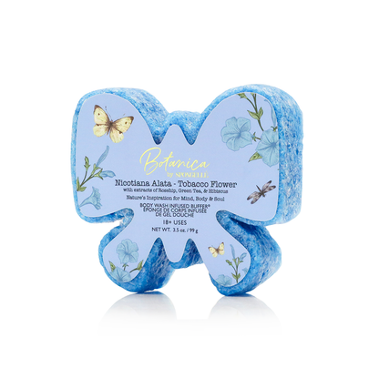 Body Wash Infused Buffer Tobacco Flower | Botanica Body Buffer