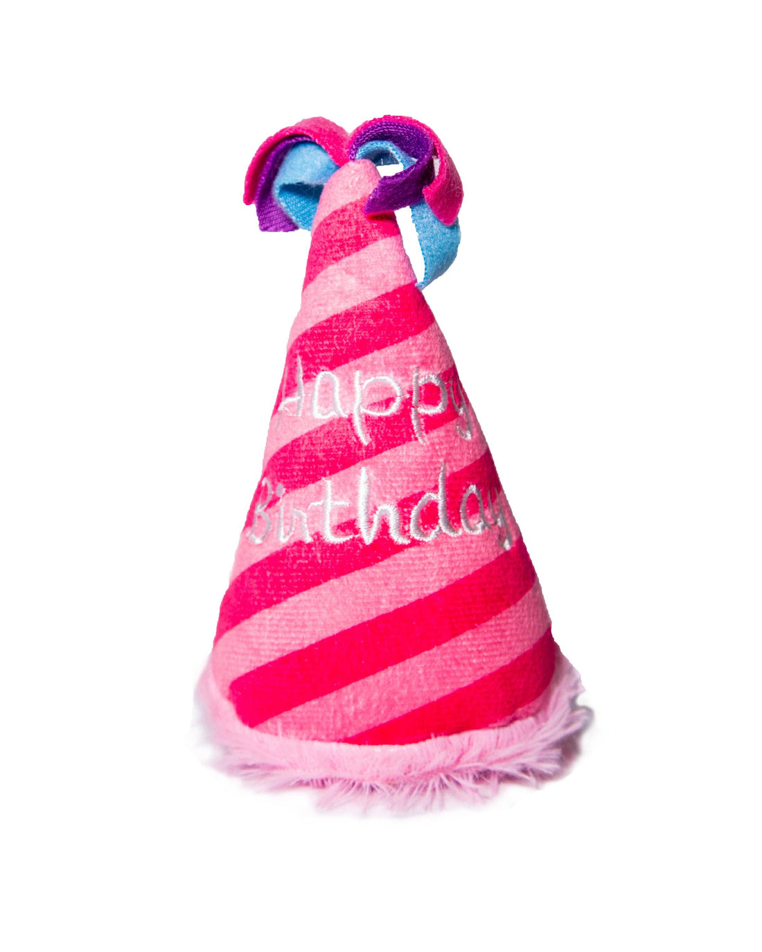 Pink Birthday Hat Dog Toy