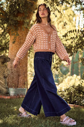 SO ME Soft Chenille Yarn Textur Button Sweater Cardigan