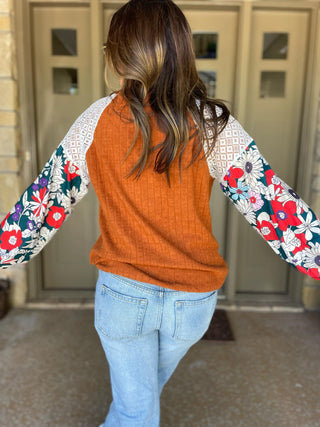 Womens Aston Patchwork Blouse in Four Colors