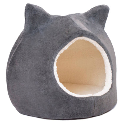 Precious Tails Fleece Cat Ears Pet Dome