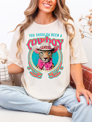 Shoulda Been A Cowboy Cream Graphic Tee