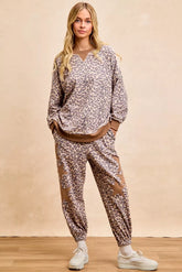 BiBi Leopard Printed French Terry Sweatshirt