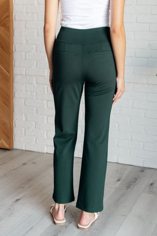 Bottoms Magic Straight Pants in Hunter Green