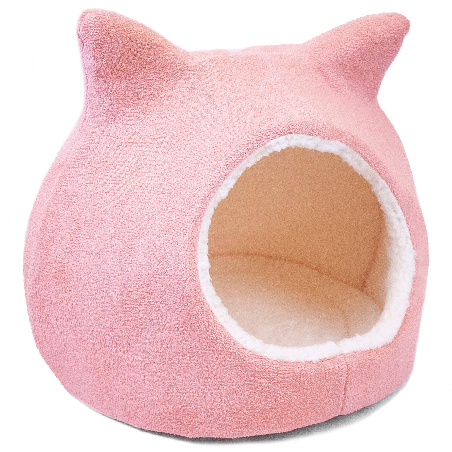 Precious Tails Fleece Cat Ears Pet Dome