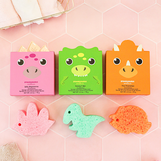 Body Wash Infused Buffer Spongeasaurus Assorted Pack