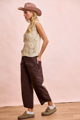 BiBi Washed Terry Pants with Pockets
