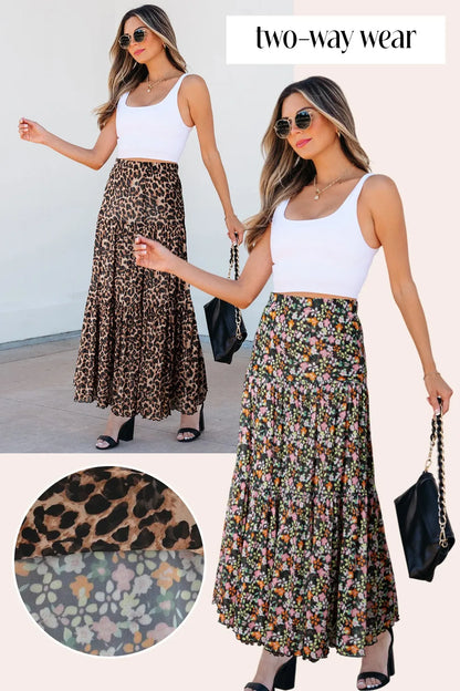 Two Way Wear Printed Skirt