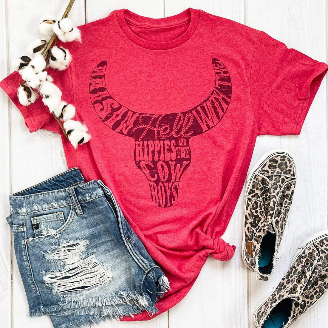 Hippies &amp; Cowboys Graphic Tee