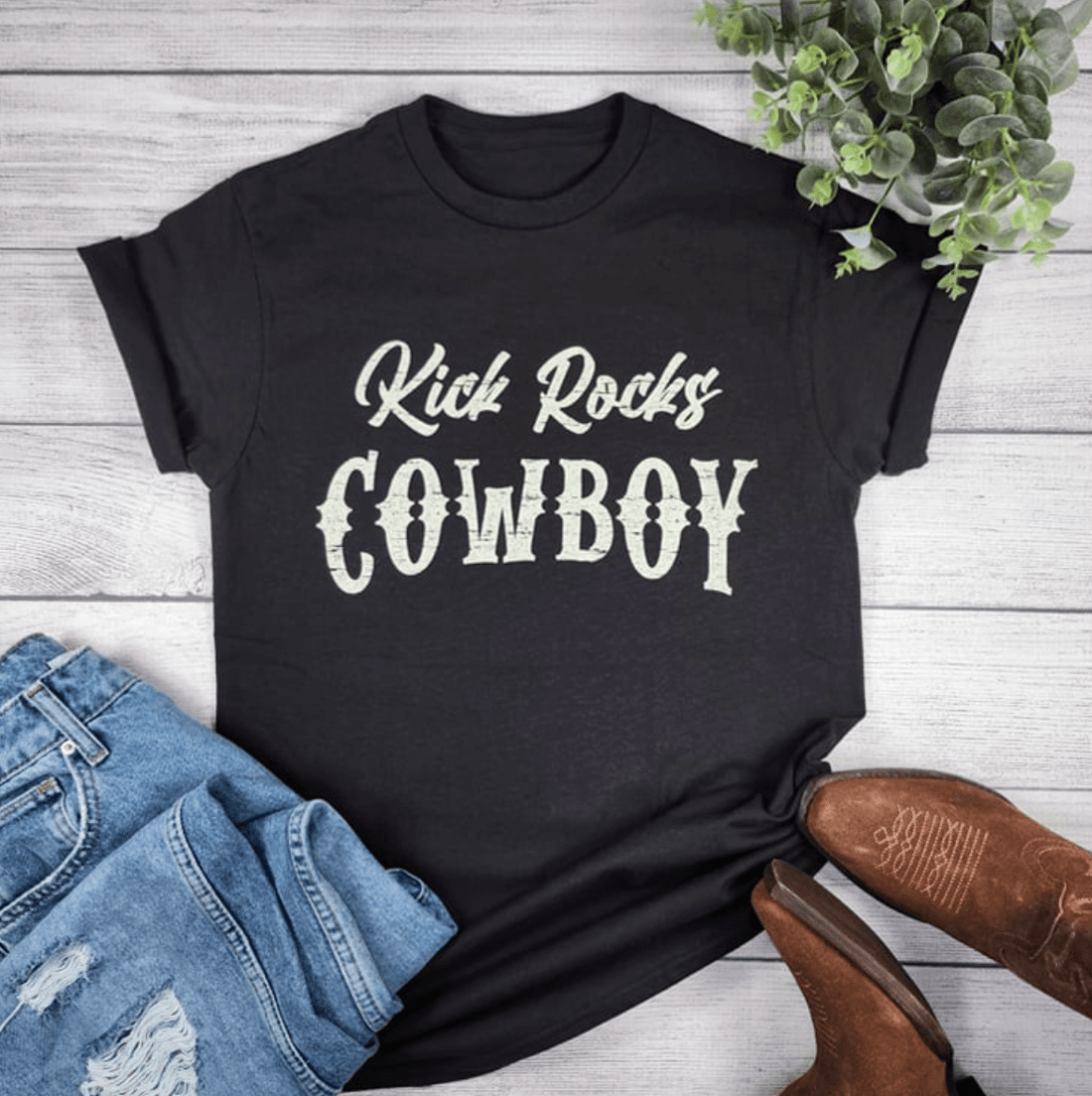 zKick Rocks Cowboy Graphic Tee