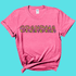Apparel & Accessories > Clothing > Shirts & Tops Grandma Rainbow Leopard Graphic Tee