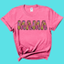 Apparel & Accessories > Clothing > Shirts & Tops Mama Rainbow Leopard Graphic Tee
